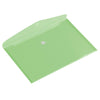 HF2 - Sac enveloppe A4 335x240mm transversal PP transparent vert