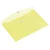 HF2 - Sac enveloppe A4 335x240mm transversal PP transparent jaune | 10 pièces