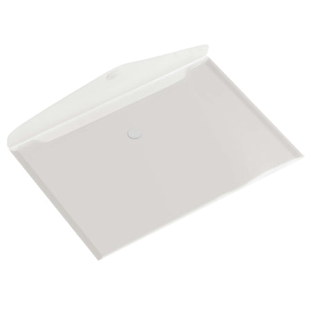 Quantore - Sac enveloppe A4 335x240mm transversal PP transparent blanc