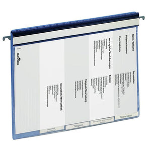 Durable -  Personeelsmap  5 vakken hangrail blauw | 5 stuks