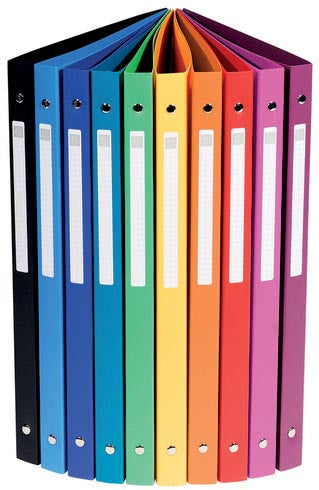Exacompta - classeur à anneaux, pour ft A4, en PP opaque, 4 anneaux de 15 mm, coloris assortis