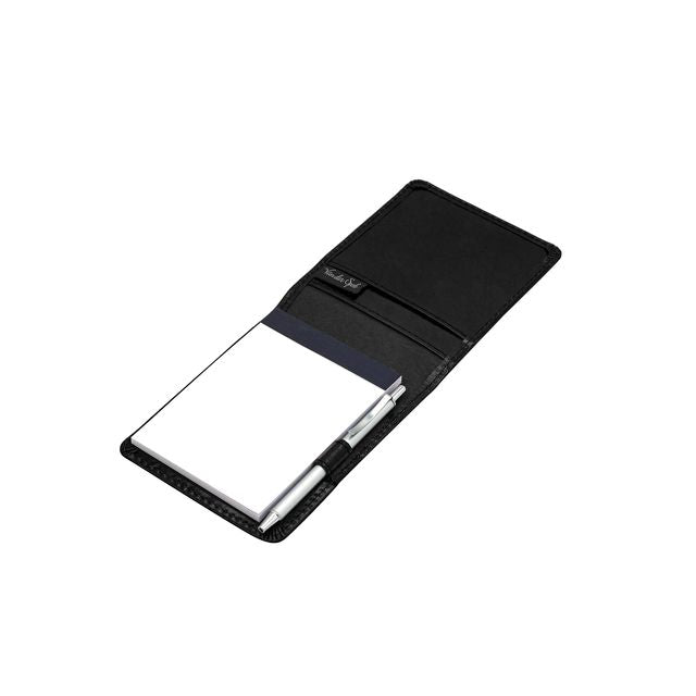 Van der Spek - Dossier d'écriture A7 en cuir de buffle avec stylo noir