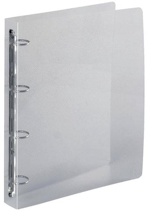 Exacompta - classeur à anneaux, pour ft A4 maxi, en PP, 4 anneaux de 30 mm, cristal