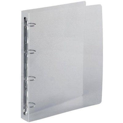 Exacompta - classeur à anneaux, pour ft A4 maxi, en PP, 4 anneaux de 30 mm, cristal