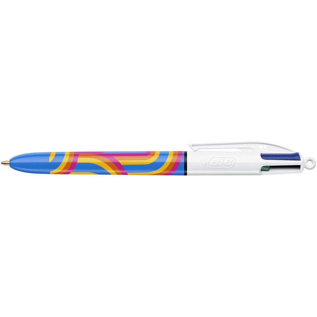 Bic - Colors Lines 4-Farben-Kugelschreiber, mittel, mittel, blau