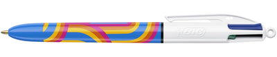 Bic - Stylo à bille Colors Lines 4 couleurs, moyen, moyen, bleu