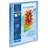 Exacompta - Exaclair Personalisierbarer Ringordner Kreacover 4 Ringe, transparent blau