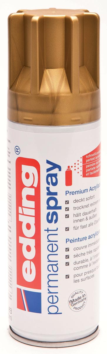 Edding - Bombe de peinture 5200 spray permanent or riche mat