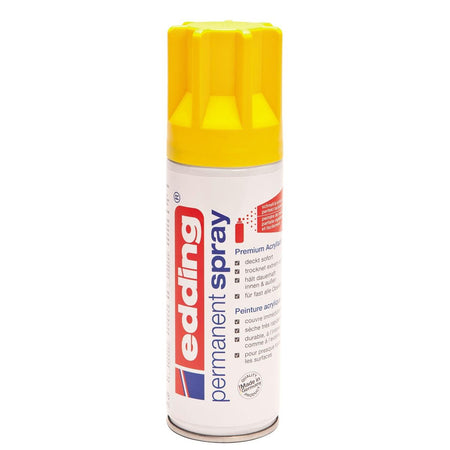 Edding - spray permanent 5200, 200 ml, jaune signalisation mat