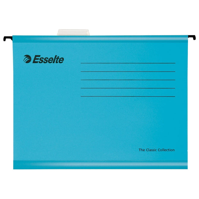 Esselte - Dossier suspendu Classic A4 fond en V 345x240mm bleu | 25 pièces