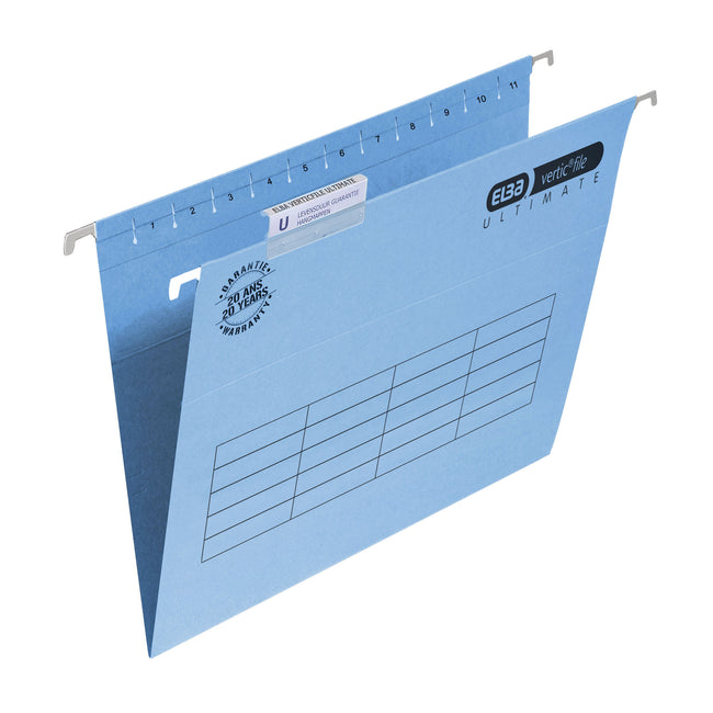 Elba -  Hangmap  verticfile e a4 v bodem blauw | 25 stuks