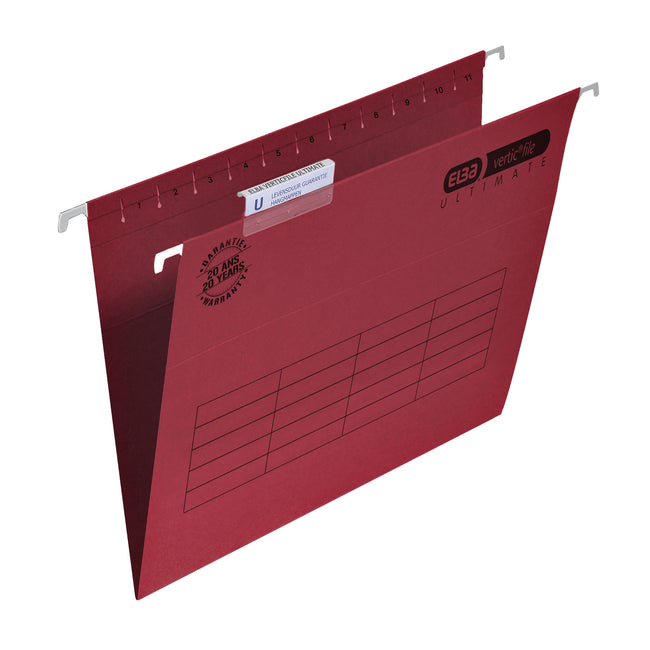 Elba -  Hangmap  verticfile e a4 v bodem rood