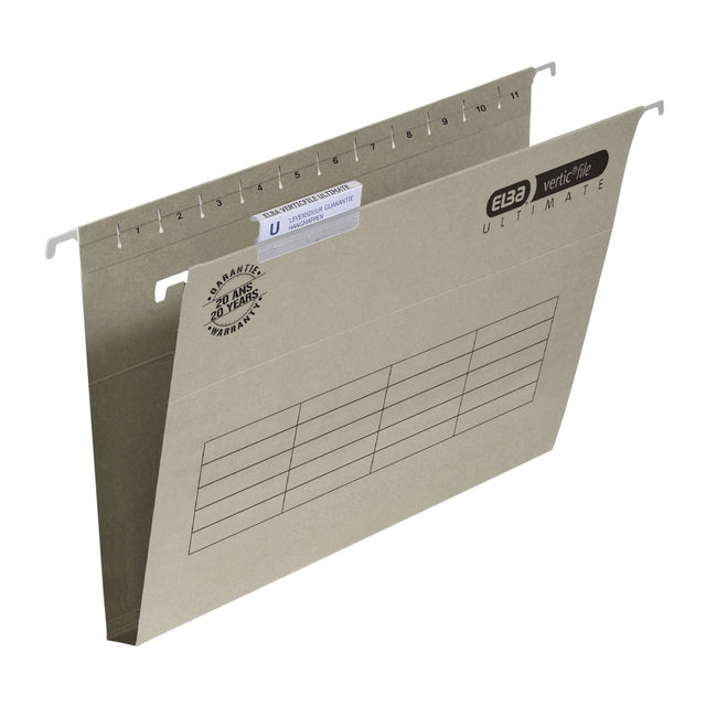 Elba -  Hangmap  verticfile e folio 30mm grijs