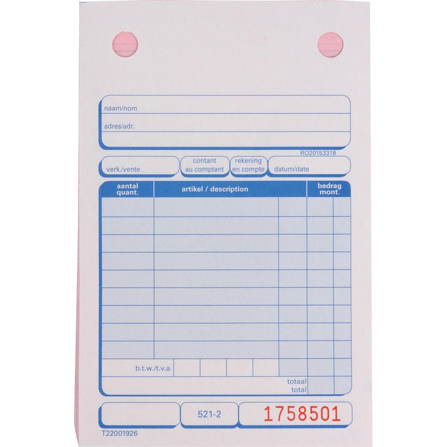 Gallery -   vulling voor bonautomaten nummering 1 180.000, 100 dubbele blaadjes