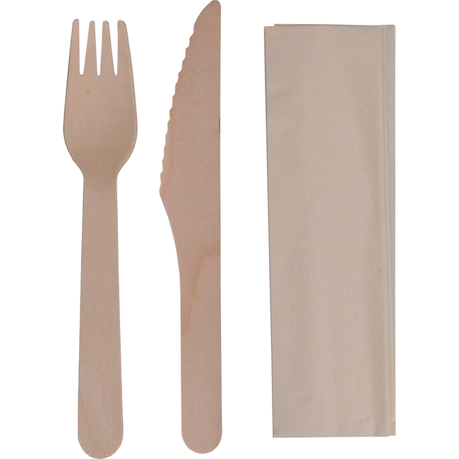 Biodore - Biodore Cutlery Set | Bois | Natural | 100 pieces