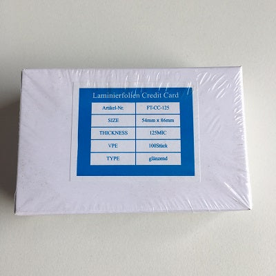 Klika - Pochette de plastification 54x86 mm 125 microns 100 pcs