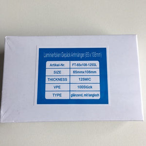 Klika - Manchon de plastification 65x108 mm 125 microns 100 pcs 30 pièces