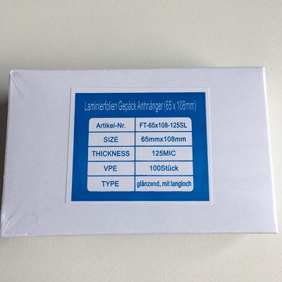 Klika - Manchon de plastification 65x108 mm 125 microns 100 pcs 30 pièces