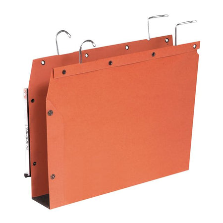 Elba - Dossier suspendu TUB A4 fond U 50mm orange | 25 pièces