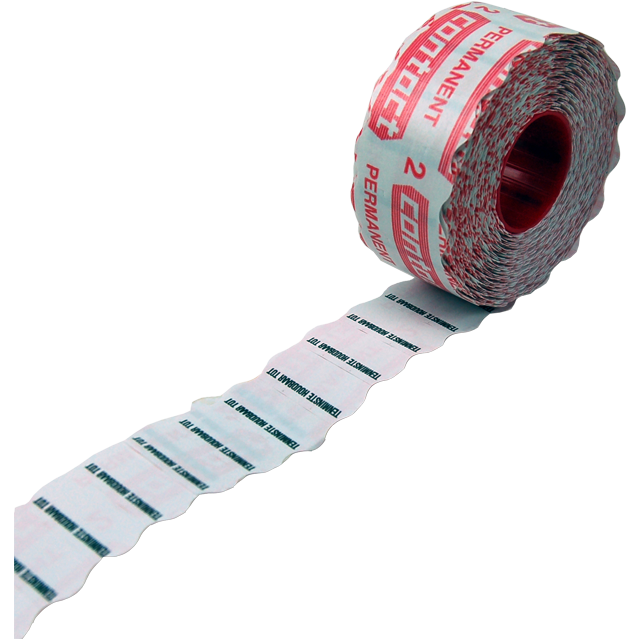 Contact -  Etiket | Datumetiket | papier | permanent | 26x12mm | wit | 18 rol