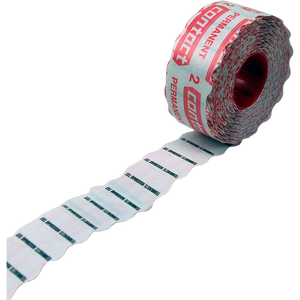 Kontakt - Etikett | Datumsetikett | Papier | dauerhaft | 26x12mm | weiß | 18 Rollen