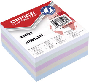 OFFICE products -   vulling memokubus, 8,5 x 8,5 x 4 cm, geassorteerde kleuren