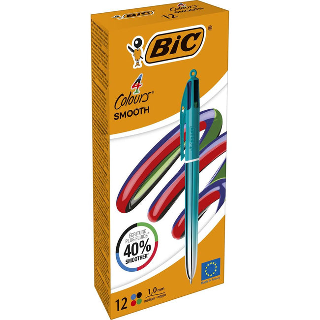 BIC -   Colours Smooth Gradiant 4-kleurenbalpen, medium, groen