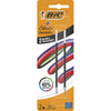 Bic - recharge pour stylo à bille 4 Couleurs Lisse, moyen, blister de 2 pièces, noir