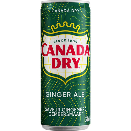 Canada Dry -   gingerbeer, sleek blik van 33 cl, pak van 24 stuks