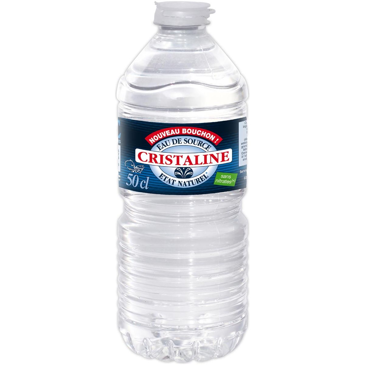 Cristaline - Cristaline Flachwasser, 50 Cl -Flasche, 24 Stücke Anzug