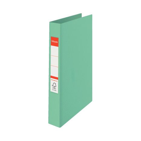 Esselte - Classeur à anneaux Colour'Breeze, 2 anneaux, PP, ft A4, avec couverture rigide, vert
