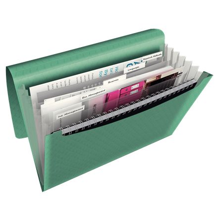 Esselte - Classeur frontal Colour'Breeze, 6 compartiments, vert