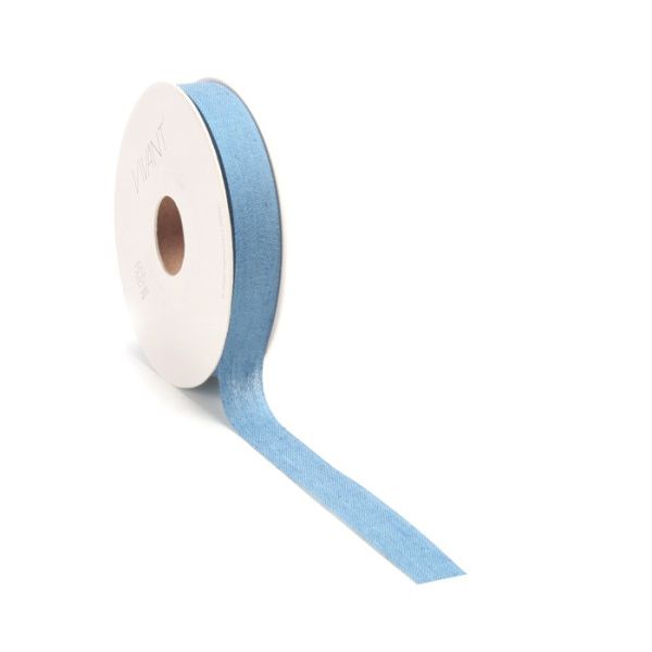 Lint Denim 15mm x 20 meter blauw