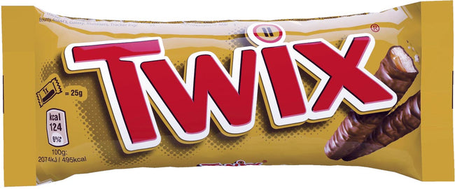 Twix - barre de chocolat, 50 g