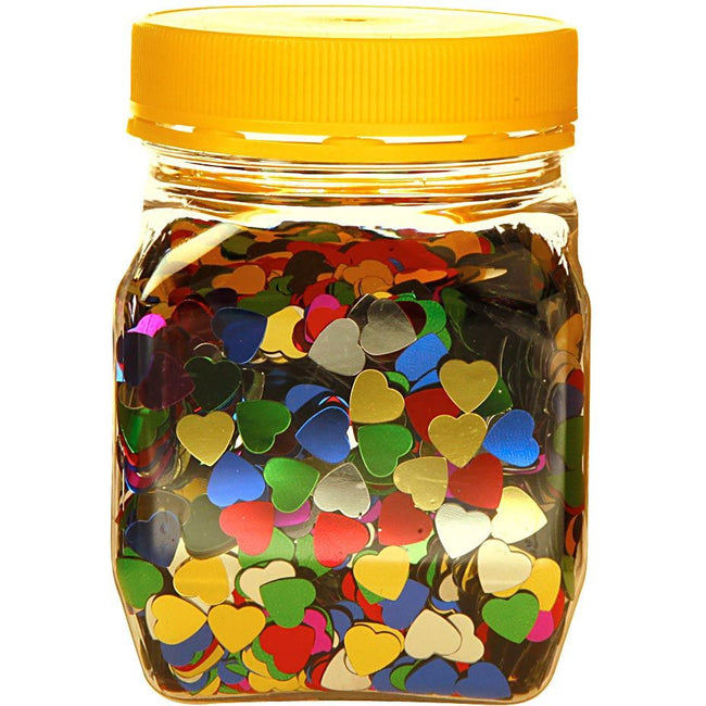 Bouhon -   pot confetti hartjes (160 g)