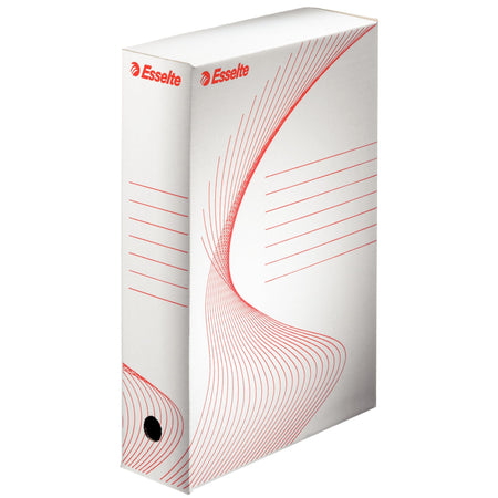 Esselte - Boîte d'archives Boxycolor 80mm 352x250mm blanc | 25 pièces