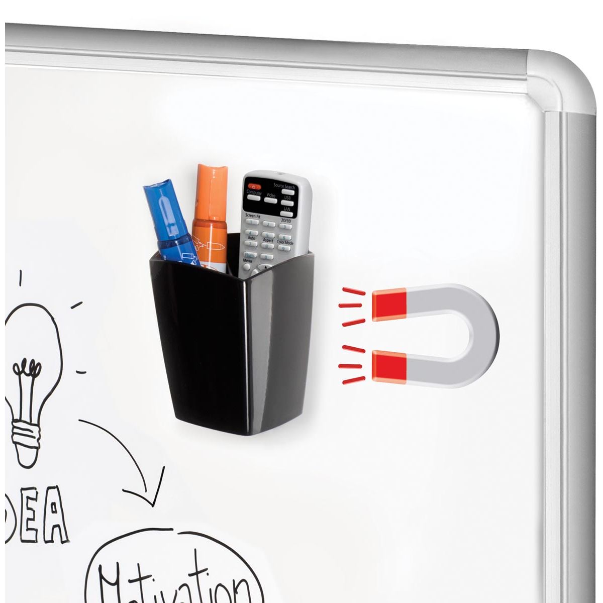 CEP - magnetische Stiftebox Grün, Schwarz