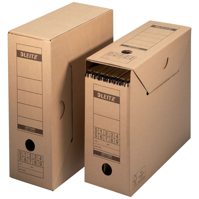 Leitz -  60860000 tijdschriftenhouder Karton Bruin | 10 stuks