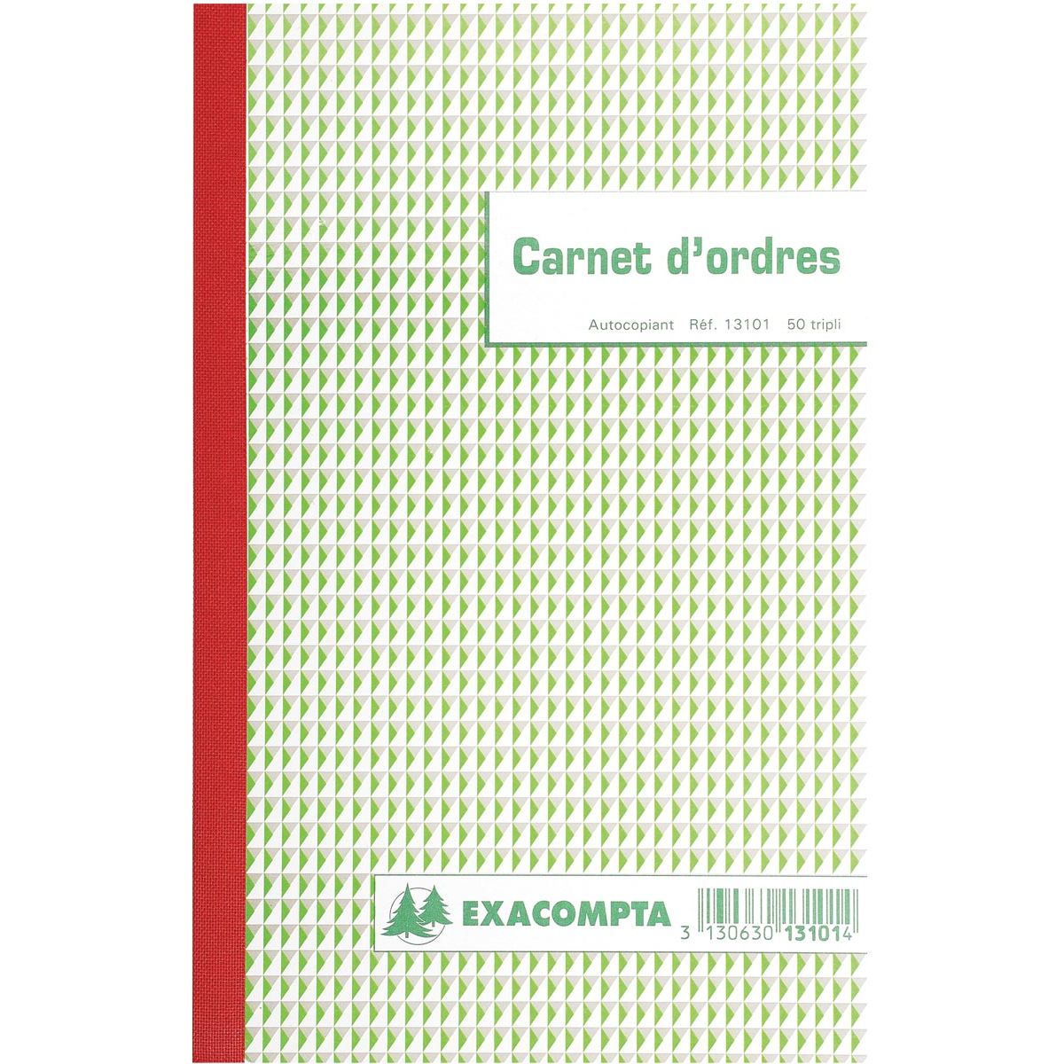 Exacompta -  bestellingen, ft 21 x 18 cm, tweetalig, tripli (50 x 3 vel)