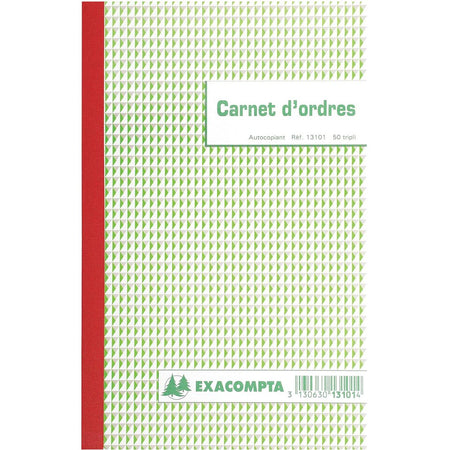 Exacompta - commandes, pi 21 x 18 cm, bilingue, tripli (50 x 3 feuilles)