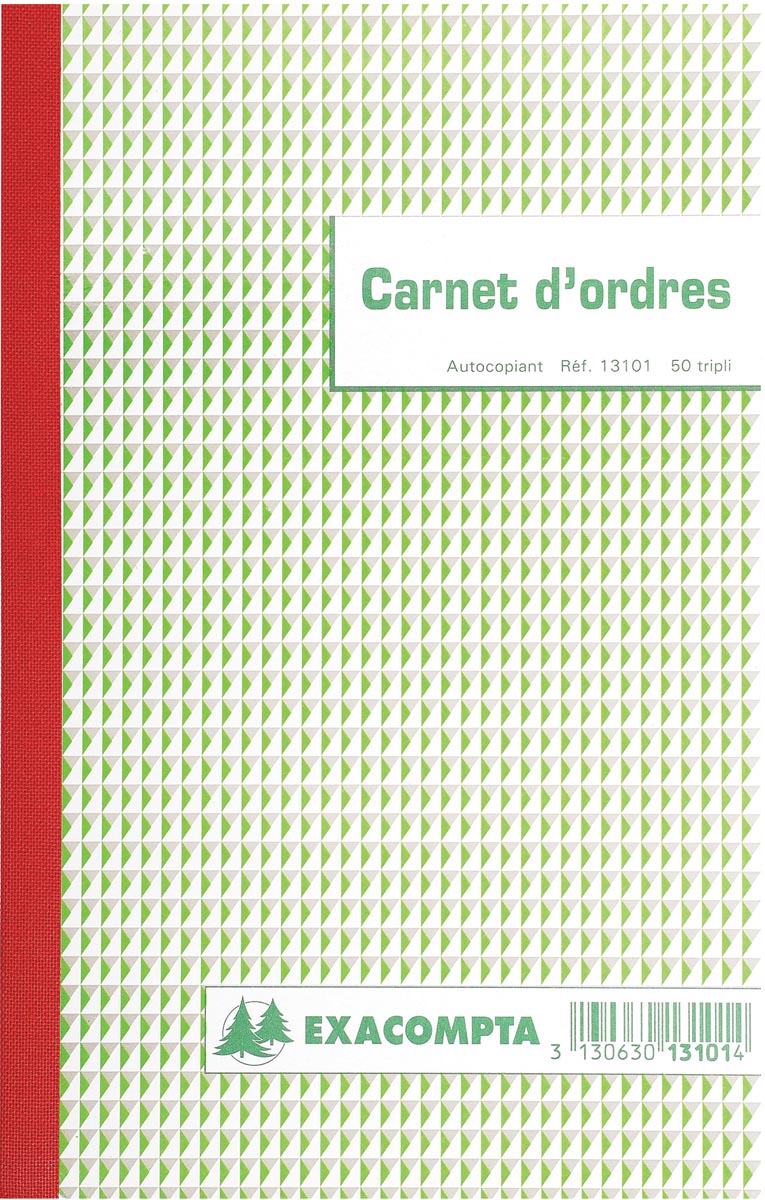 Exacompta - commandes, pi 21 x 18 cm, bilingue, tripli (50 x 3 feuilles)