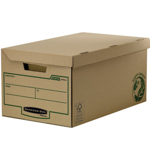 Bankers Box - Aufbewahrungsbox Earth Flip Top braun | 10 Stück