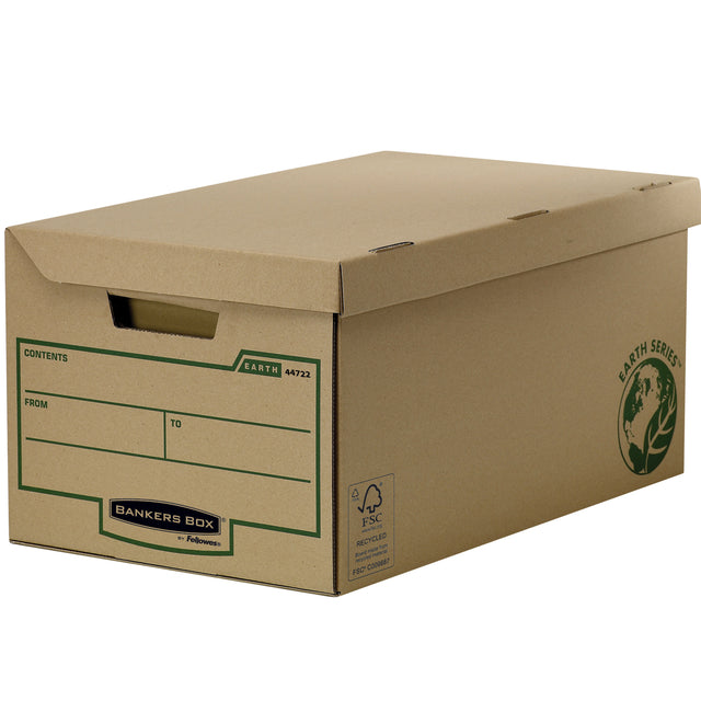 Bankers Box -  Opbergdoos  earth flip top bruin | 10 stuks