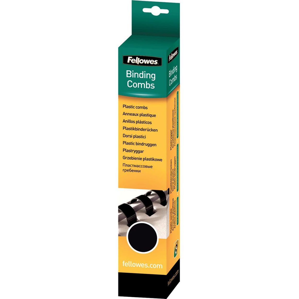 Fellowes - Binderücken, 25er Pack, 6 mm, Schwarz