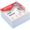 OFFICE products -   memokubus, gelijmd, 8,5 x 8,5 x 4 cm, geassorteerde pastelkleuren