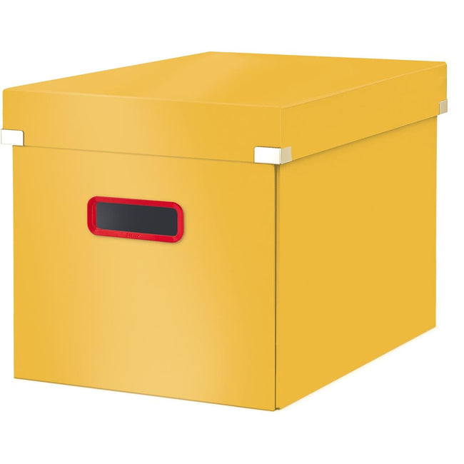 Leitz - Cosy Click Store cube grande boîte de rangement, jaune
