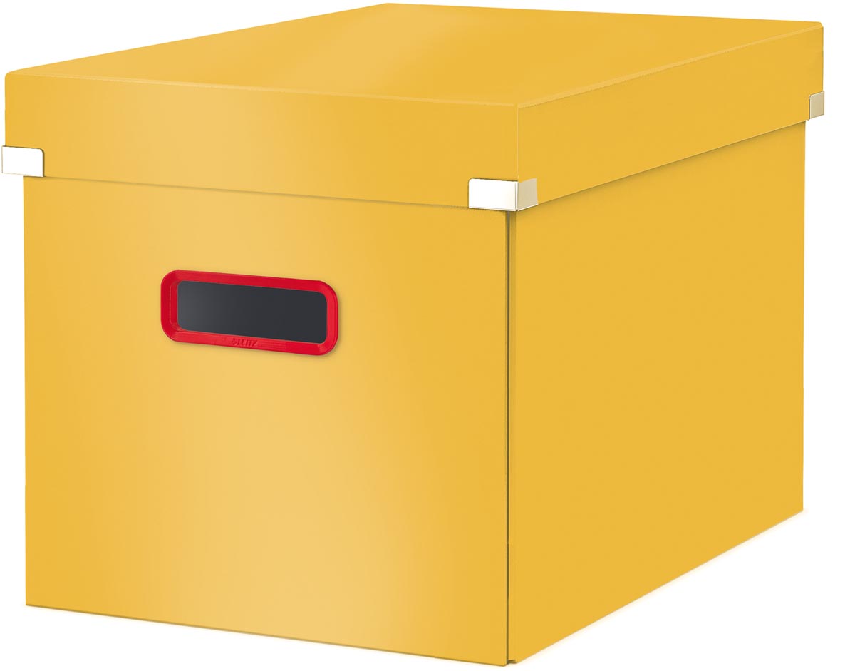 Leitz - gemütlicher Klick -Store Cube Large Storage Box, Geel