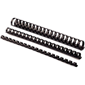 Fellowes - Binderücken, 50er Pack, 28 mm, Schwarz