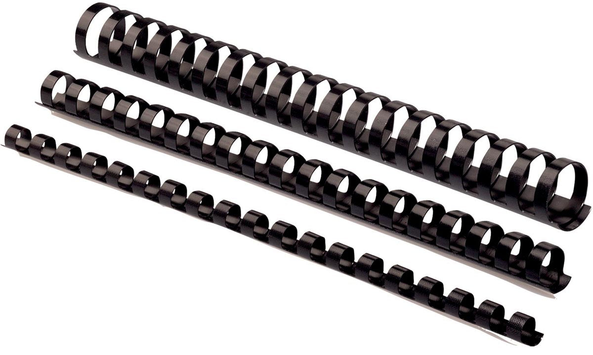 Fellowes - Binderücken, 50er Pack, 45 mm, Schwarz
