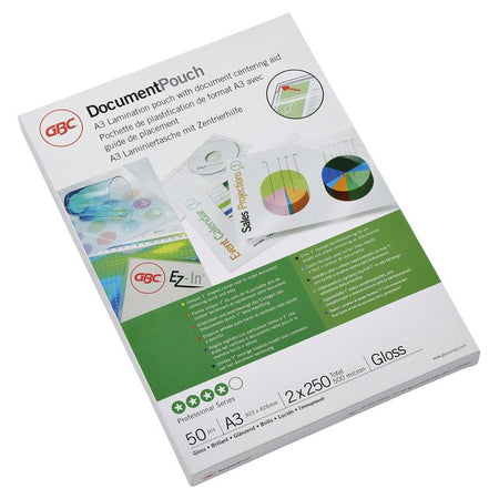 GBC -  Document Lamineerhoezen A3 2x250 micron Glanzend (50)